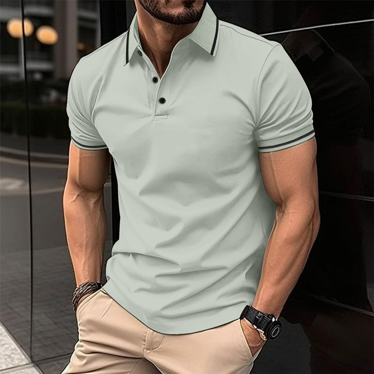 Men's classic polo shirt - SAINT DOR - view 10