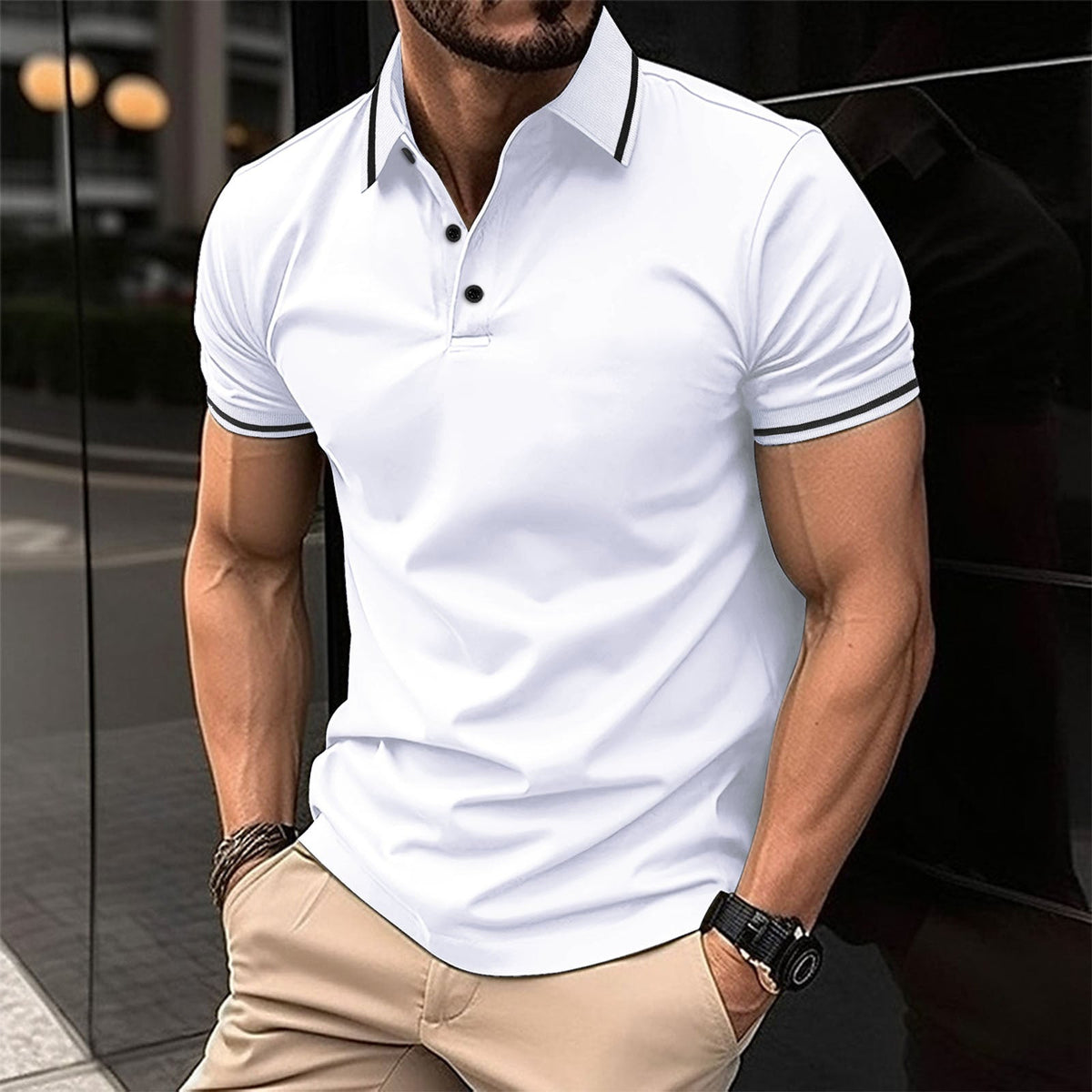 Men's classic polo shirt - SAINT DOR - view 1