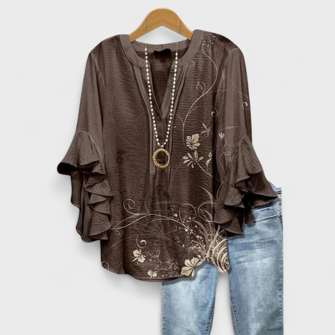 Women's Top - Lightweight Day Blouse in Blue