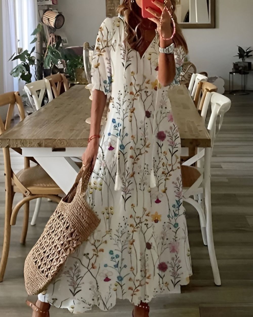 Women's Dress - Boho Magic Covering Dress in White 1 (Almost sold out)