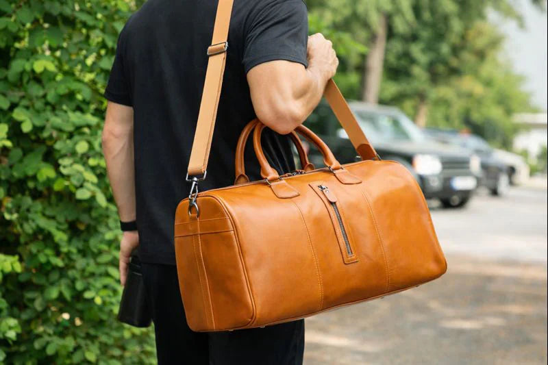 Leather Weekend Bag – Full-grain leather – view 25