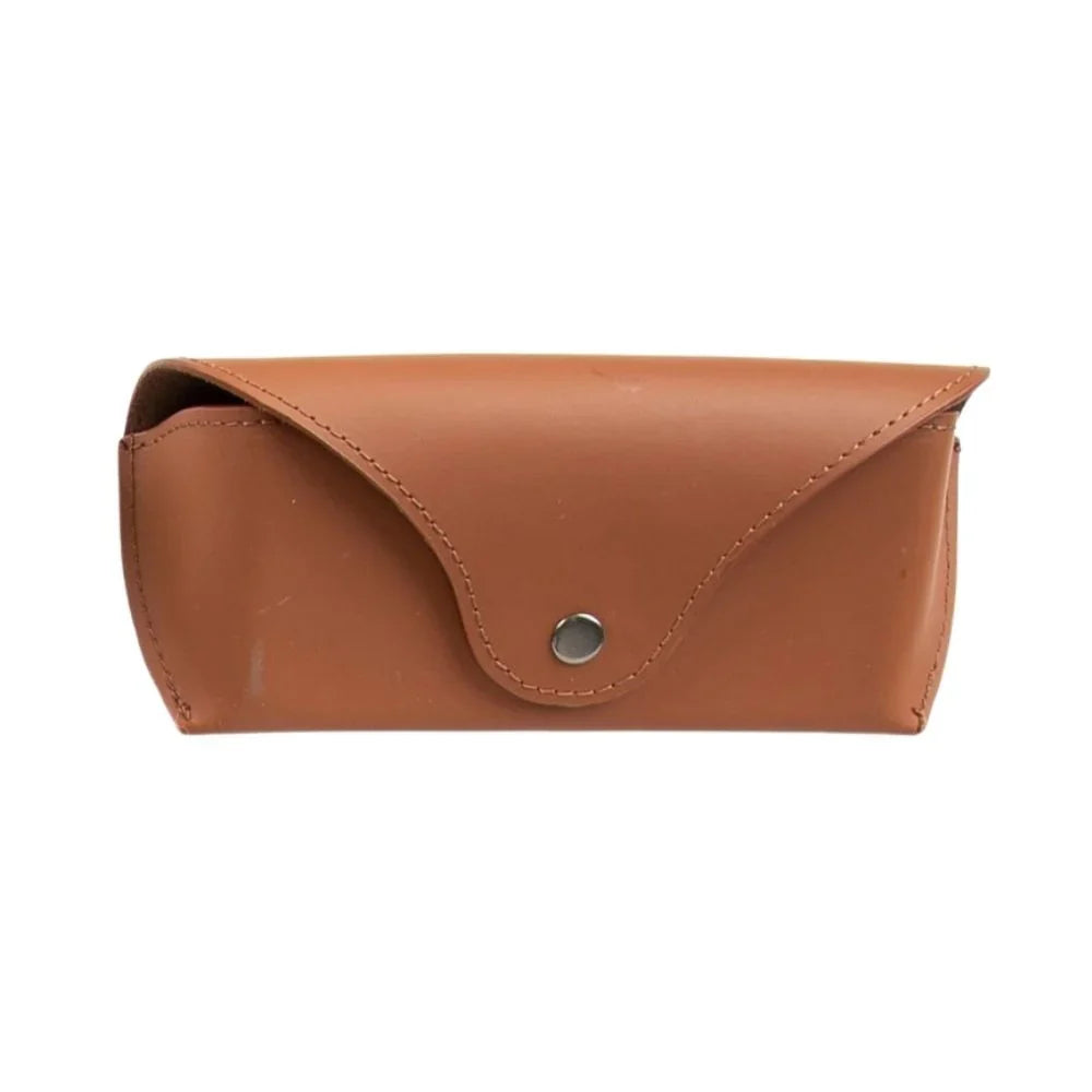 Leather Glasses Case in Camel
