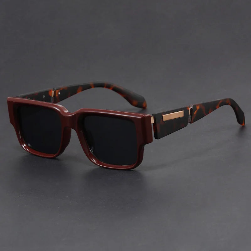Unisex Madox Square Sunglasses – Retro Anti-Reflective UV – lifestyle shot