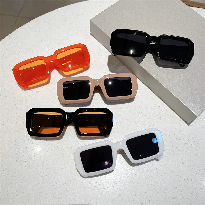 Women's BellaVista Rectangle Sunglasses – Vintage UV – side view