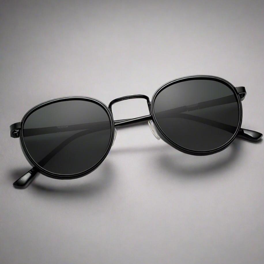 Unisex Polarised Metal Sunglasses – UV400 Classic Style – close-up detail