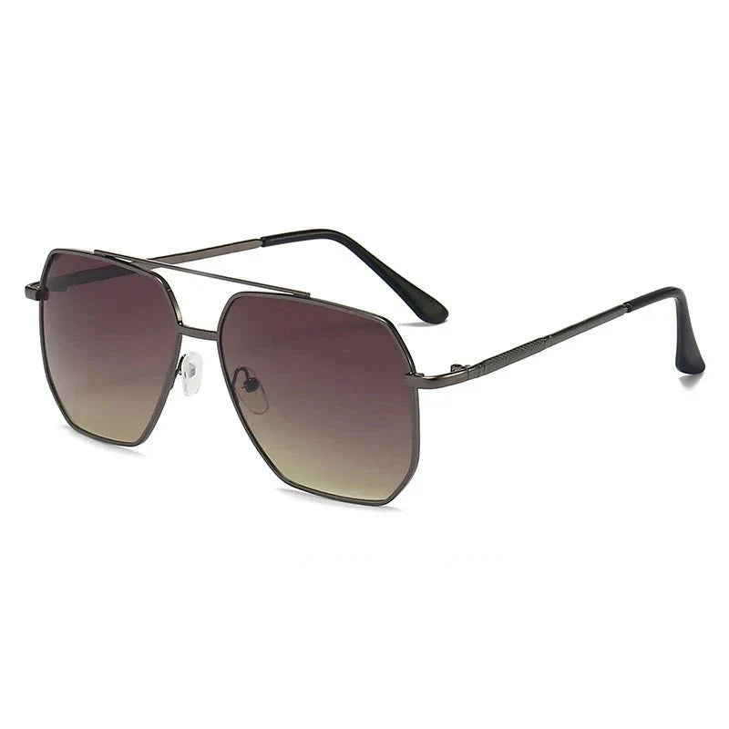 Women's Leighton Aviator Sunglasses – Classic Metal UV400 – front view