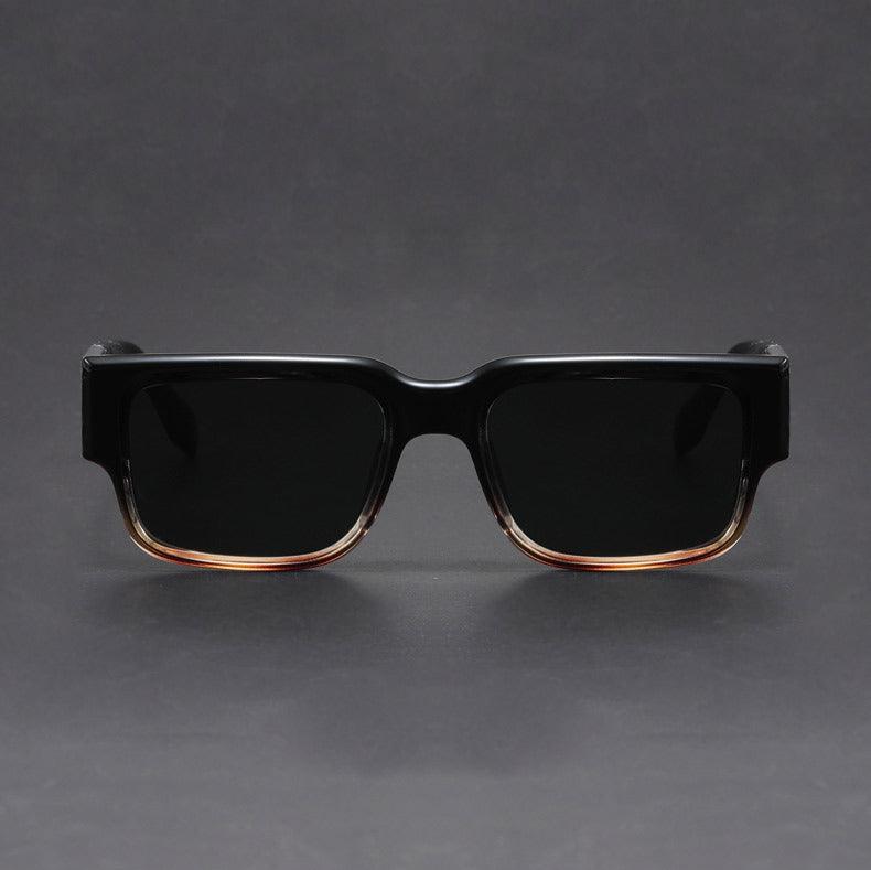 Unisex Madox Square Sunglasses – Retro Anti-Reflective UV – detail view