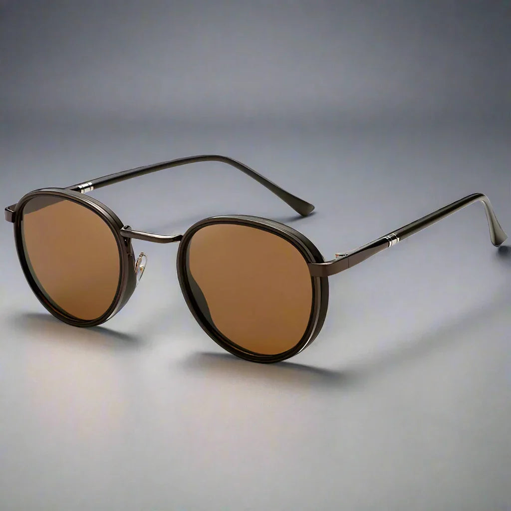 Unisex Polarised Metal Sunglasses – UV400 Classic Style – front view