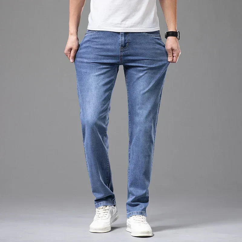Men's Slim Fit Jeans - Waist Sizing - back view | SAINT DOR