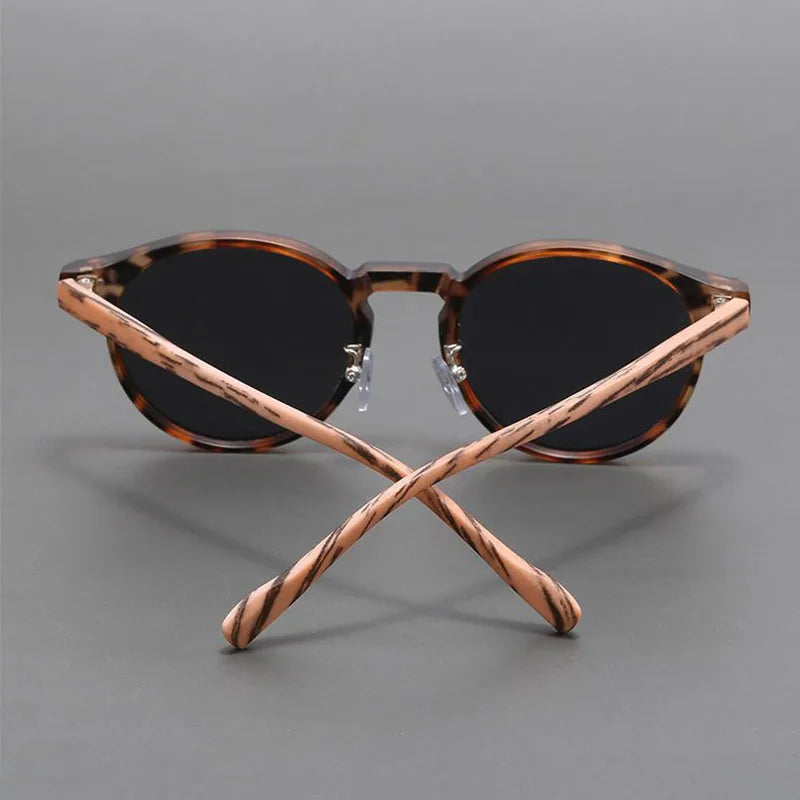 Women's Wood Effect Sunglasses – Scratch-Resistant UV – side view