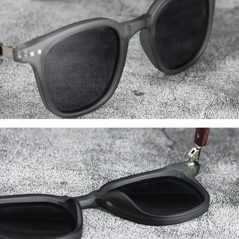 Women's Reese Rectangular Sunglasses – Rustic UV400 – full length view