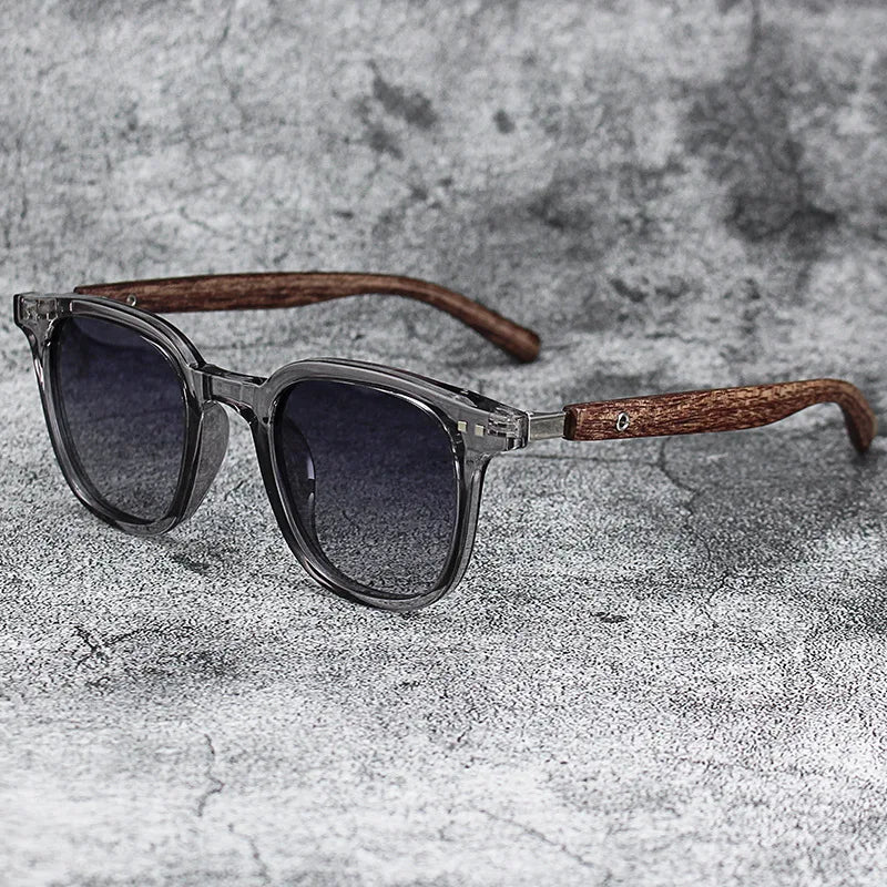 Women's Reese Rectangular Sunglasses – Rustic UV400 – detail view