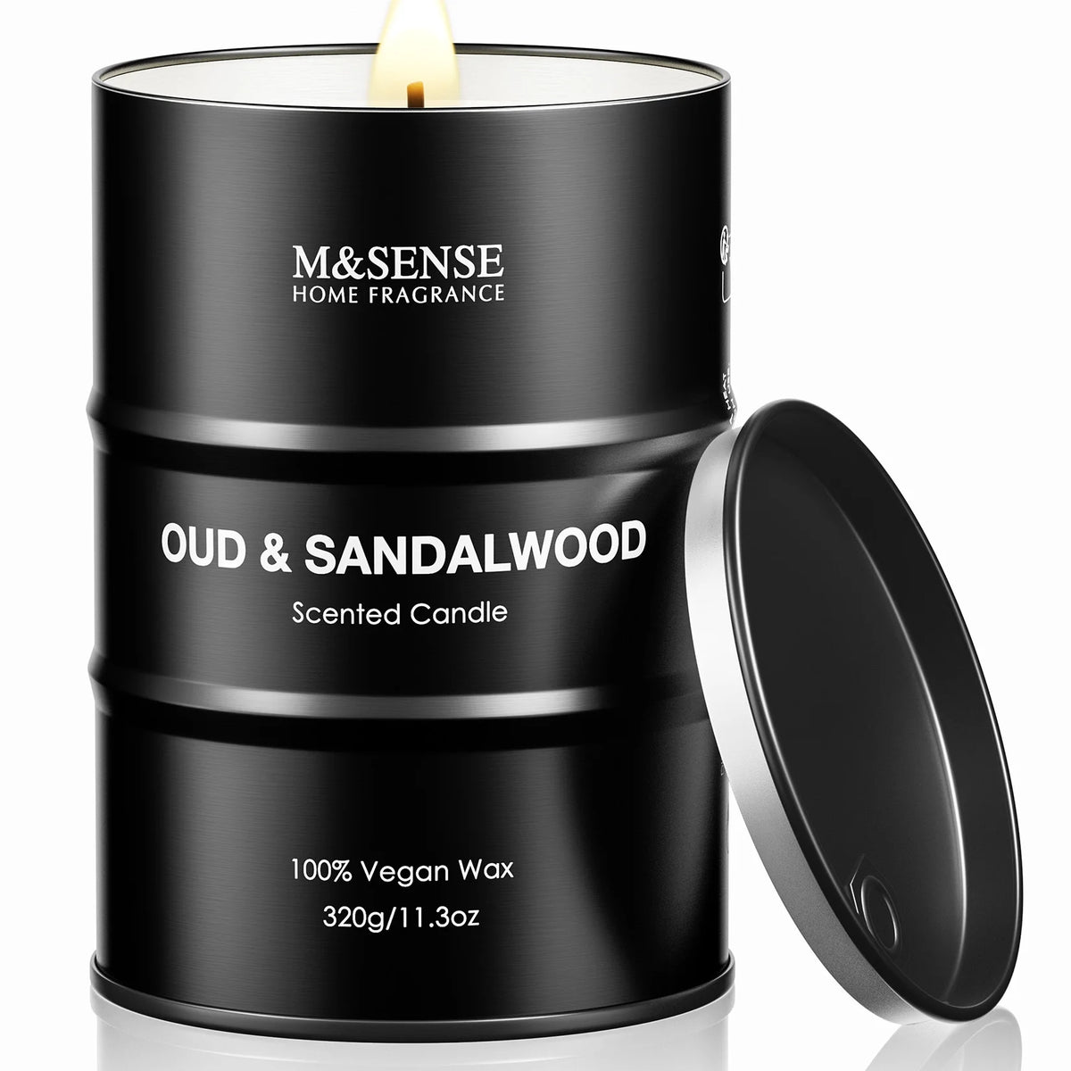Natural Wax Scented Candle – 70-Hour Burn Time – full length view