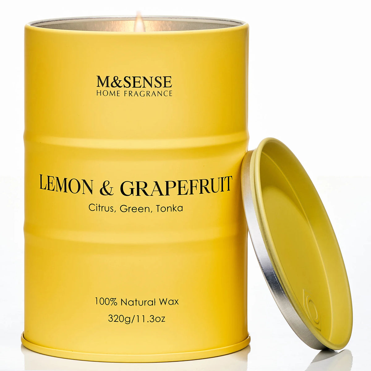 Natural Wax Scented Candle – 70-Hour Burn Time – detail view