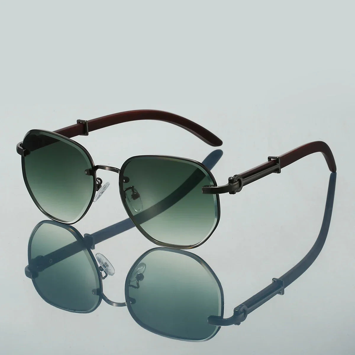 Women's Greer Metal Sunglasses – Elegant UV400 Style – side view