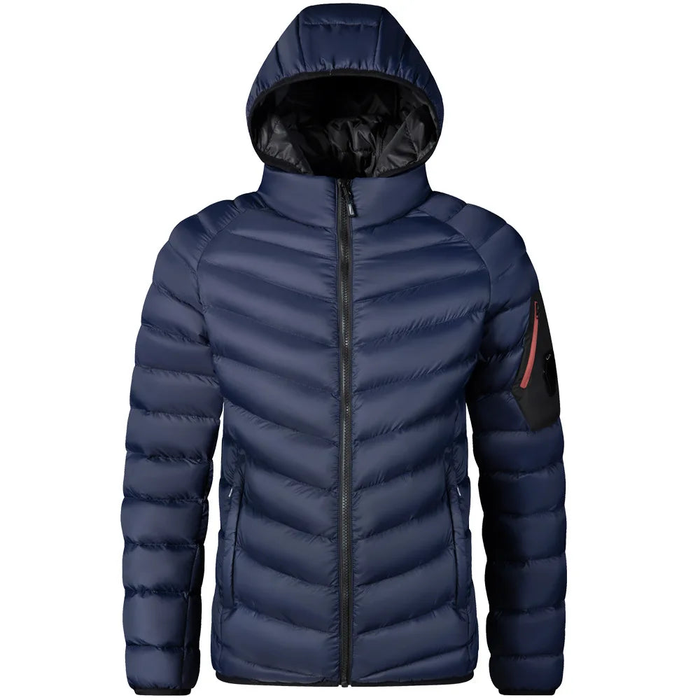 Men's Wasser- and Winddichte Winter Jackett for optimale Waerme and Sc - side view