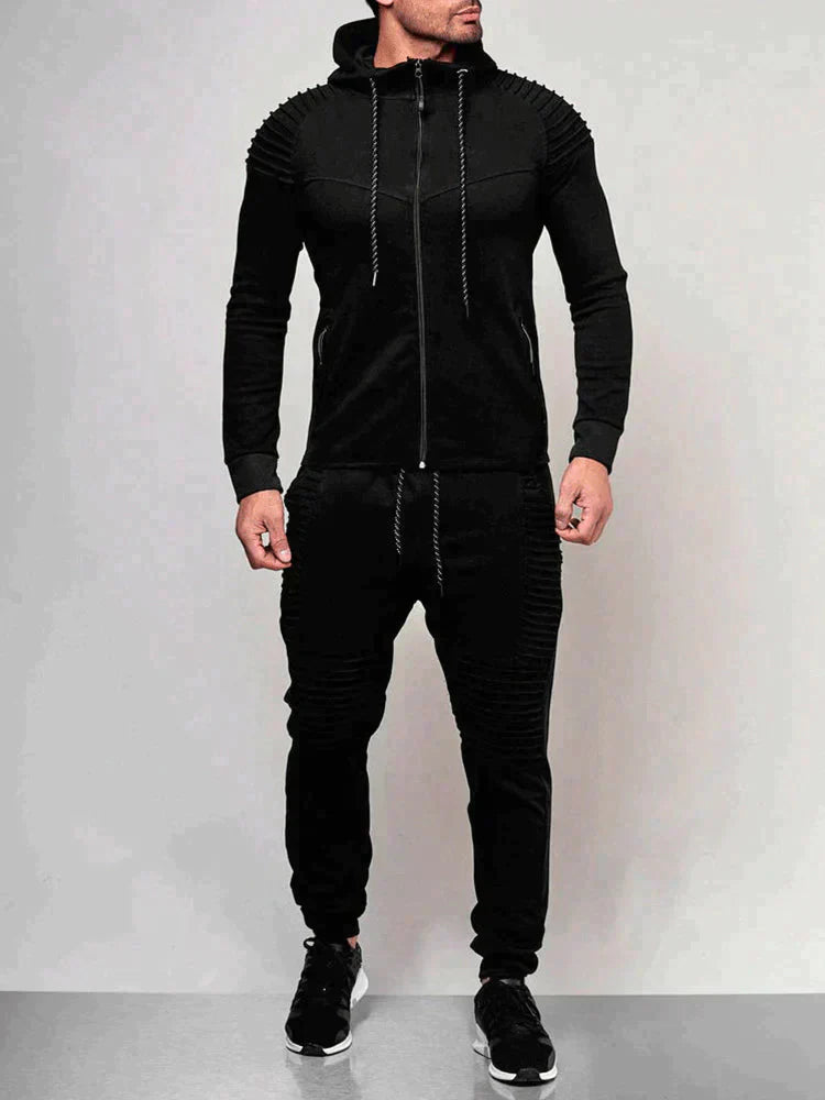 Men's Sports Two-Piece Tracksuit - Fitness & Leisure Co-Ord — close-up