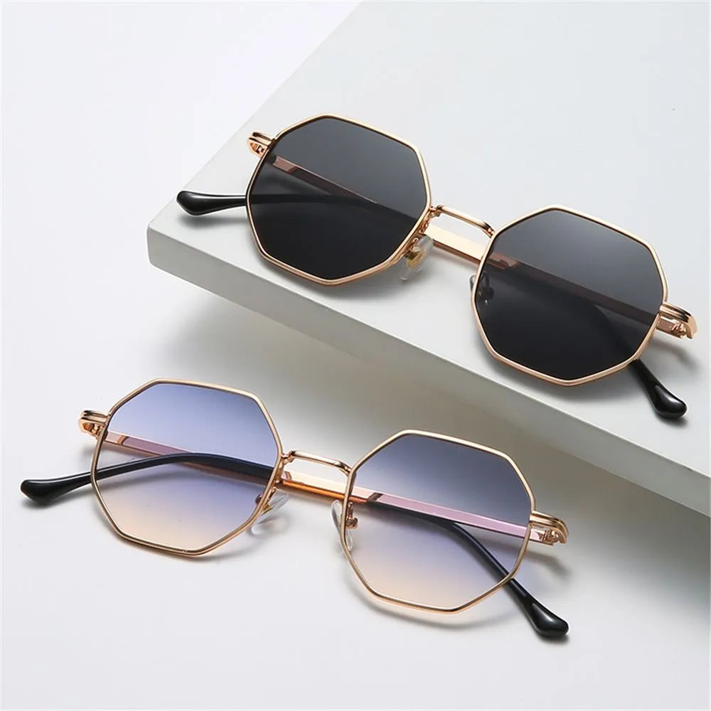 Women's Tatum Classic Sunglasses – Polished Metal UV400 – side view