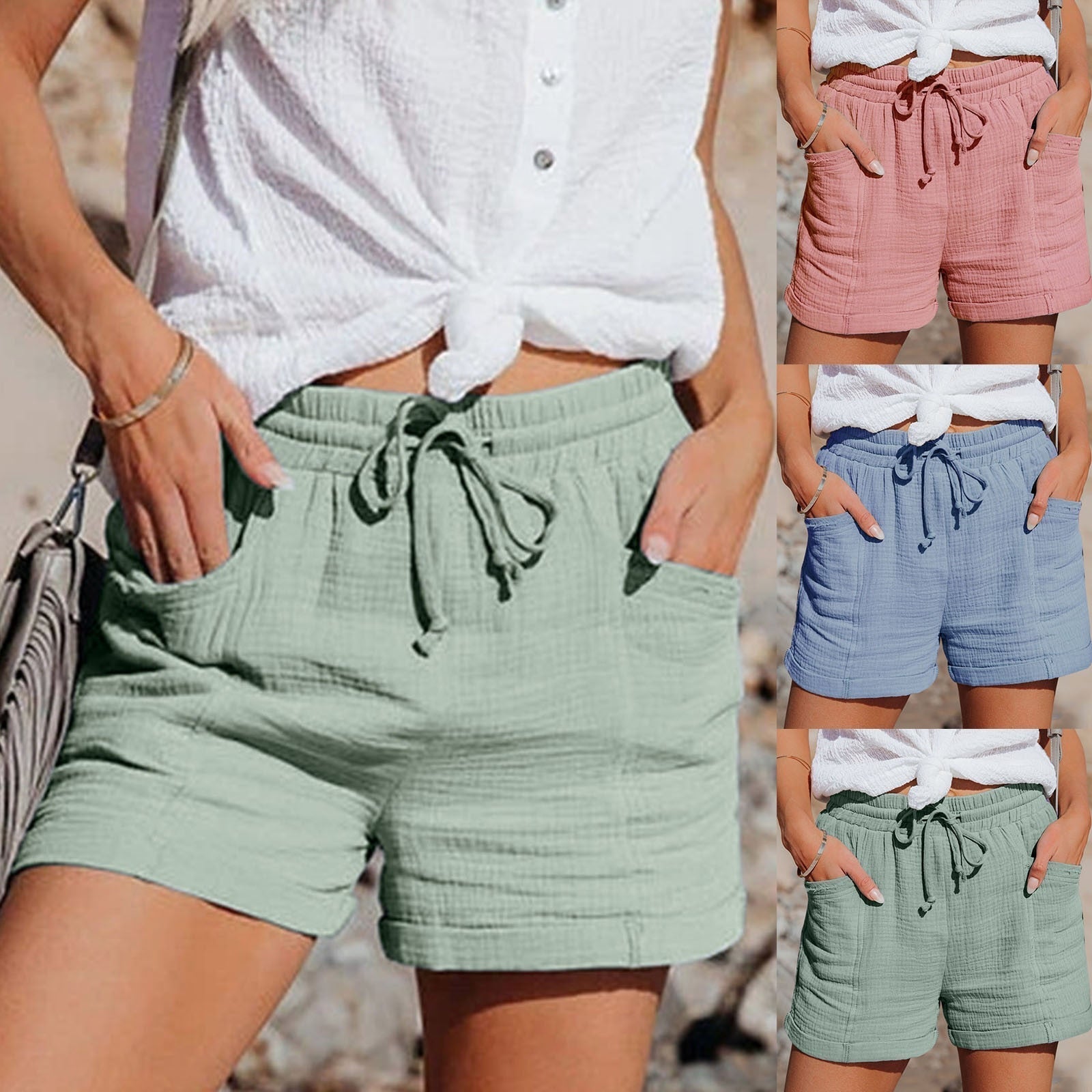 Women's Shorts - Cotton Summer Ease - view 1