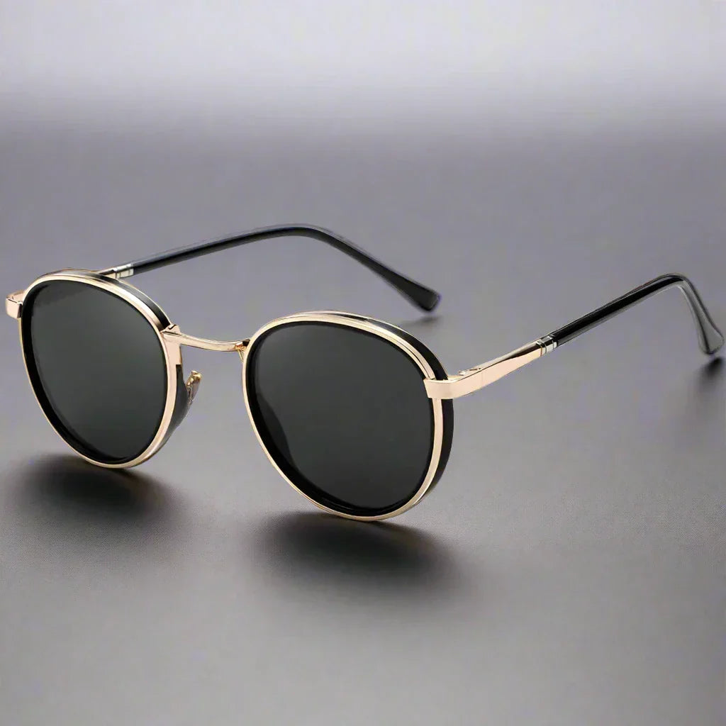 Unisex Polarised Metal Sunglasses – UV400 Classic Style – lifestyle shot
