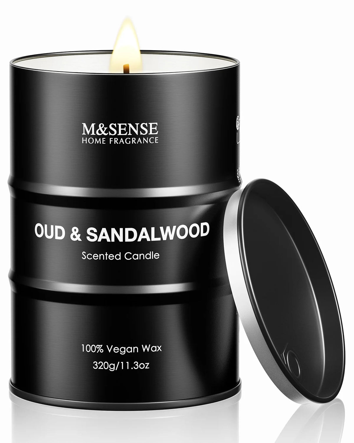 Natural Wax Scented Candle – 70-Hour Burn Time – front view