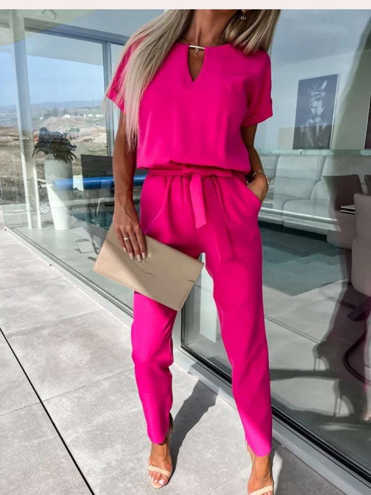 Women's Jumpsuit - Effortless Elegant Fit - view 2