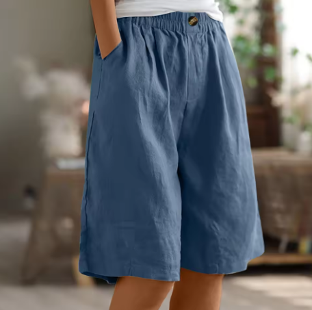 Women's Shorts - Relaxed Summer Fit in Beige