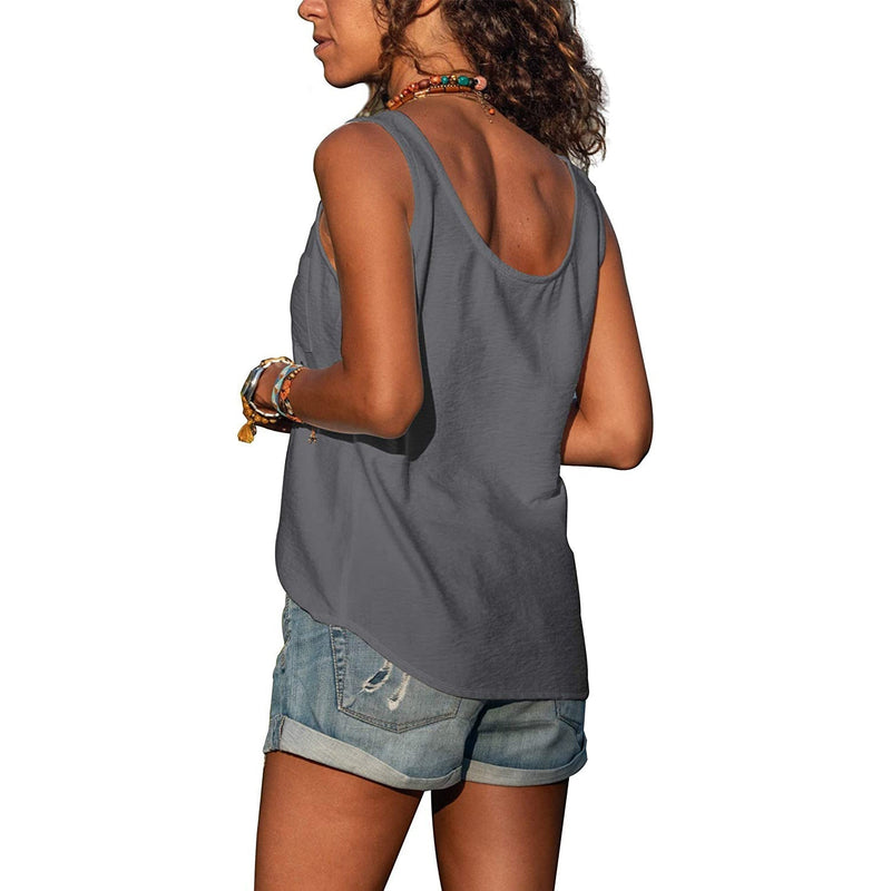 Women's Top - Elegant ladies tank top in Ibiza style in Grijs