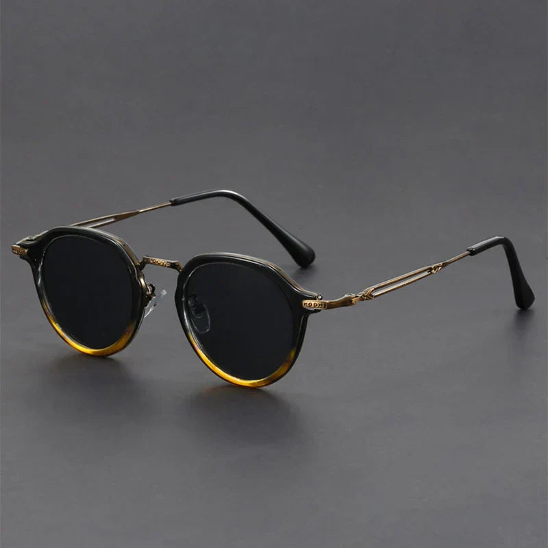 Unisex Bruno Classic Metal Sunglasses – UV400 Everyday – front view