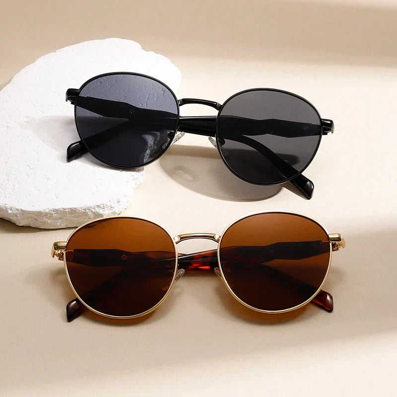 Women's Sage Metal Sunglasses – Anti-Reflective UV400 – close-up detail