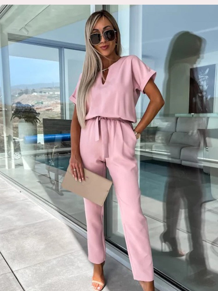 Women's Jumpsuit - Effortless Elegant Fit - view 4