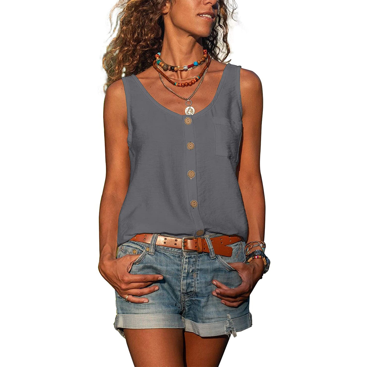 Women's Top - Elegant ladies tank top in Ibiza style