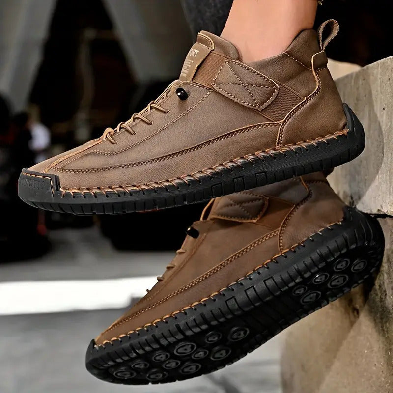 Women's Trainers - Cushioned Comfort Fit in Terra Brown