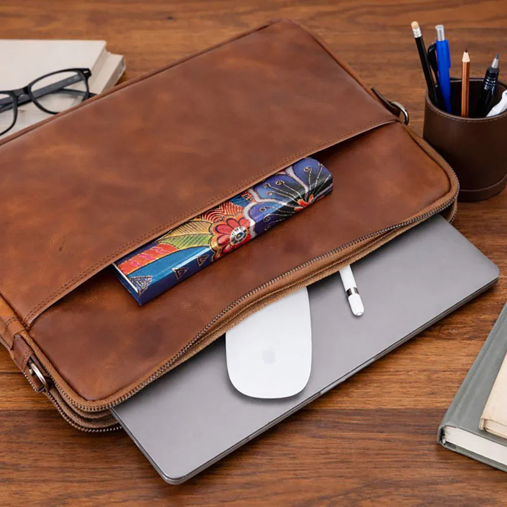 Laptop & Tablet Sleeve – Genuine leather – view 10