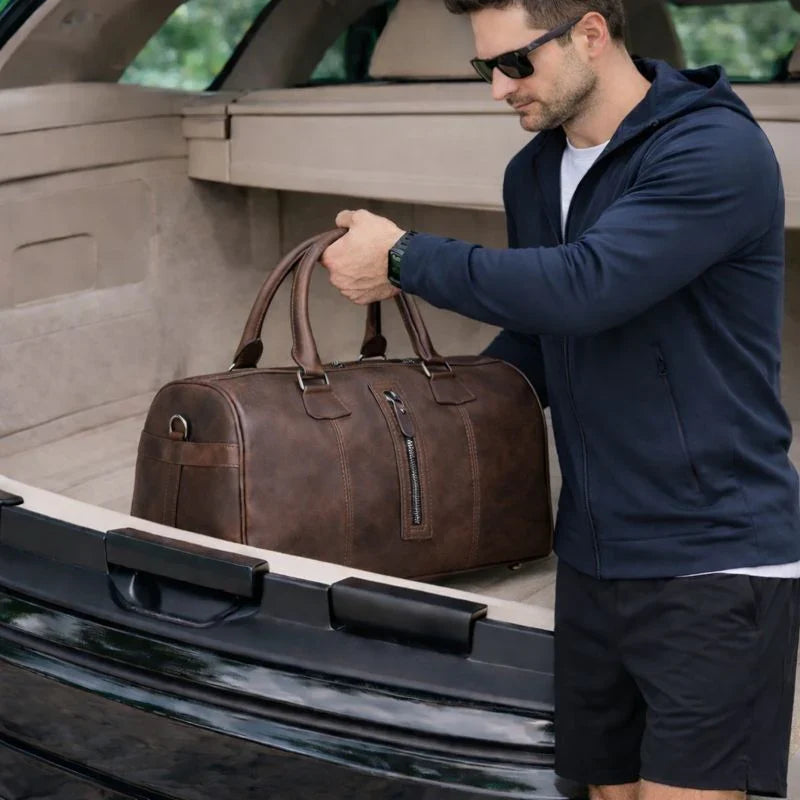 Leather Weekend Bag – Full-grain leather – view 6