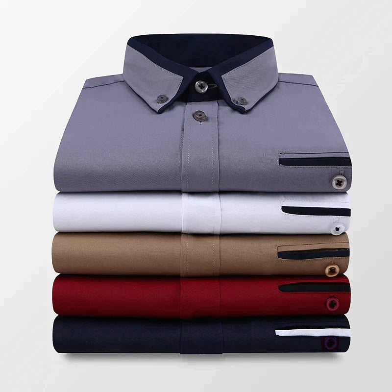 Men's Top - Summer Shirt in Donkerblauw