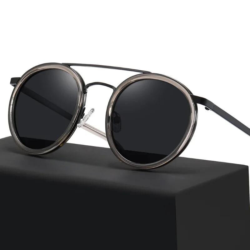 Women's Nabula Round Sunglasses – Lightweight Aluminium UV – back view