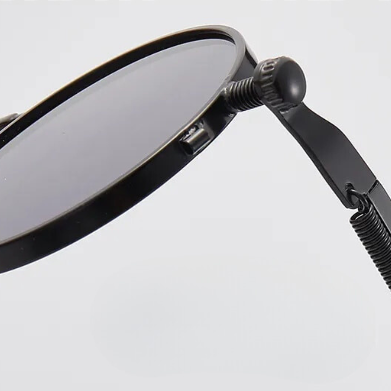 Women's Mila Aluminium Sunglasses – Retro UV400 Style – close-up detail