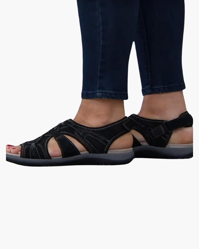 Women's breathable sandals with ergonomic footbed – Saint Dor UK – back view
