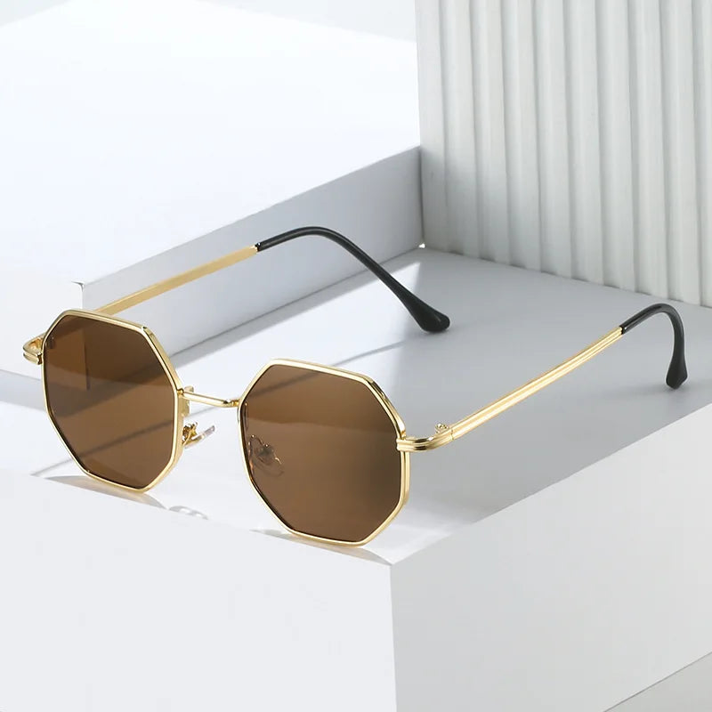 Women's Tatum Classic Sunglasses – Polished Metal UV400 – back view