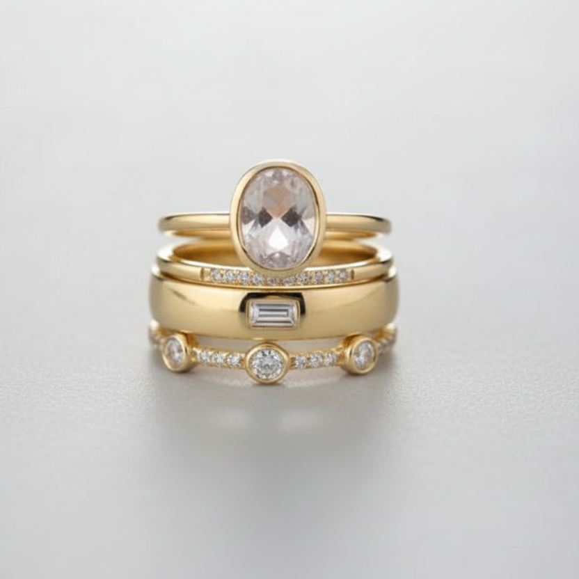 Women's Ring Set - set of three stacking rings