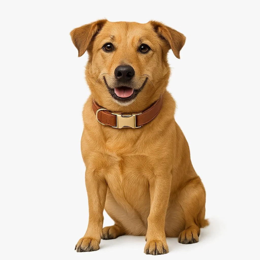 Leather Dog Collar - 7 Colours