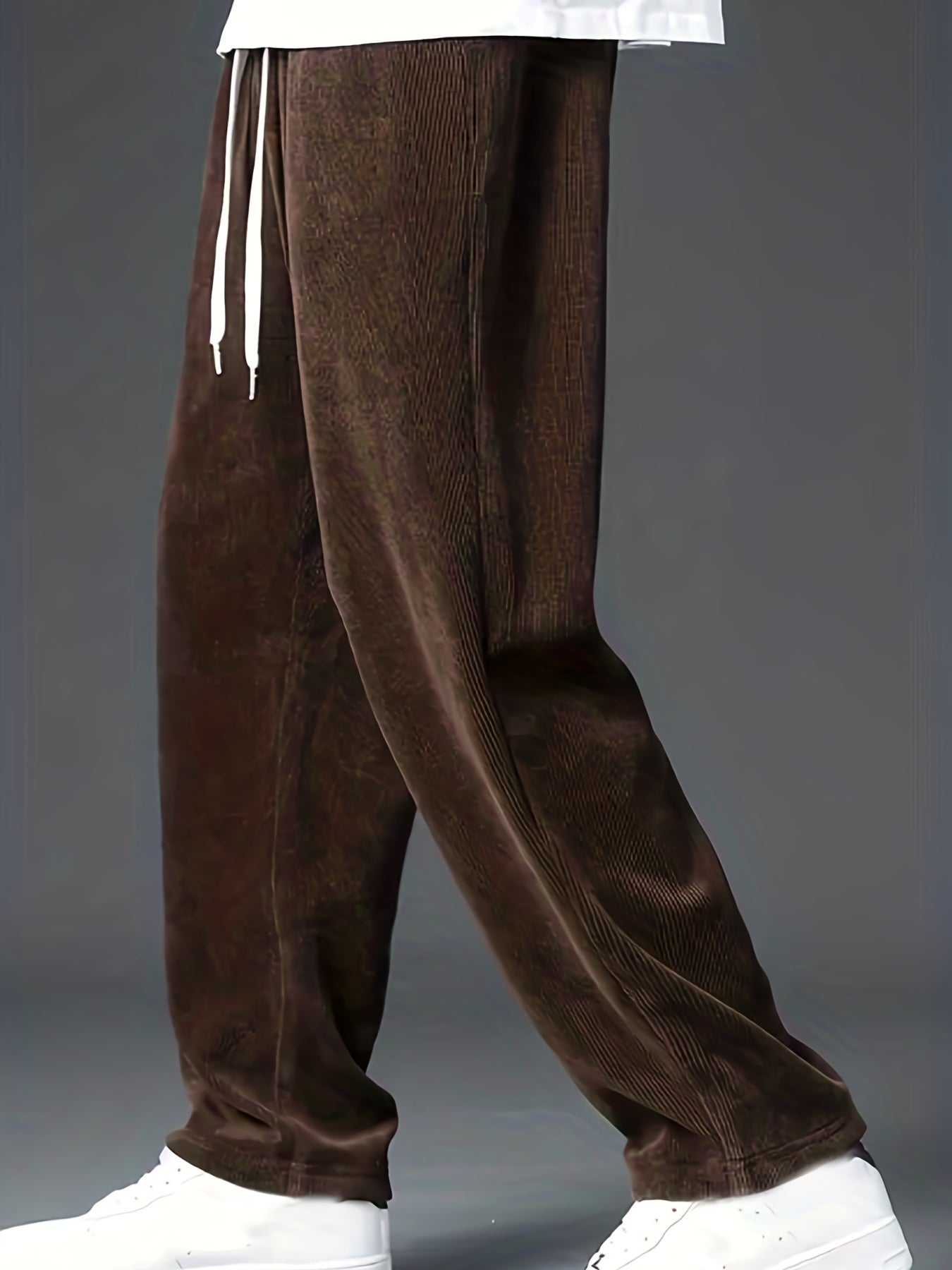 Men's Casual Corduroy Joggers - lifestyle view | SAINT DOR
