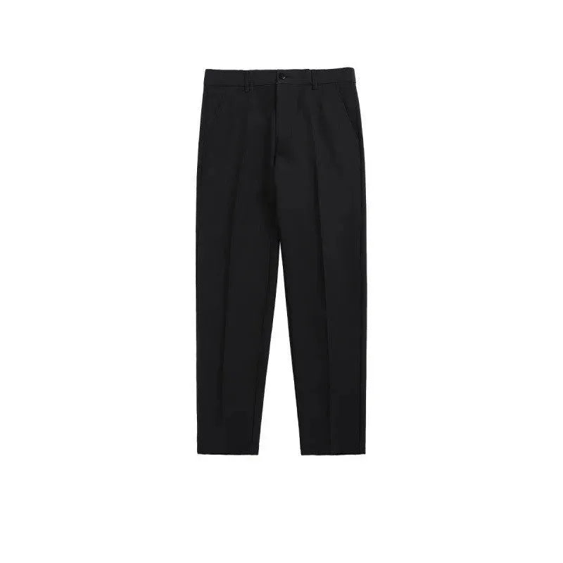 Men's Slim Fit Stretch Trousers - Extended Sizes - side view | SAINT DOR