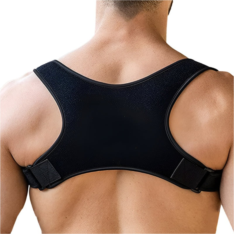 Adjustable posture corrector for the back and shoulders, worn on the back - view 2