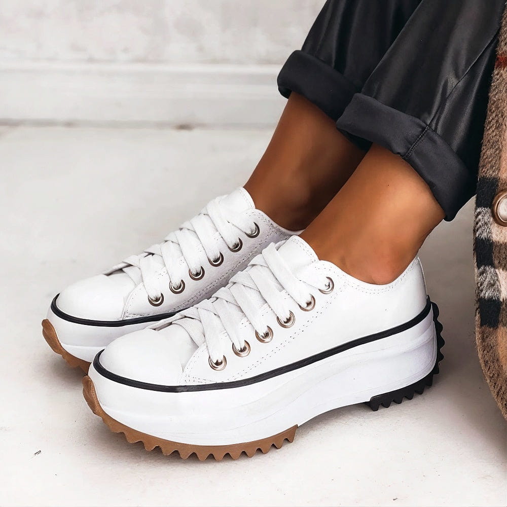 Women's Trainers - Cushioned Everyday Trainers in Alpine White
