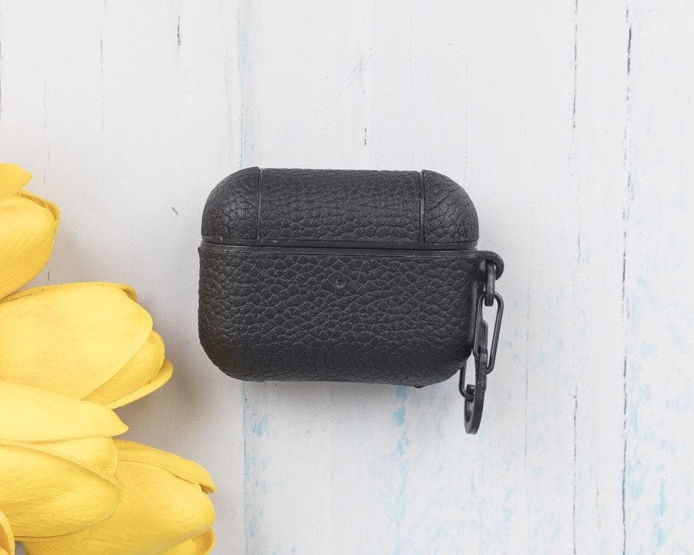 Leather AirPods Pro Case in Shadow Black