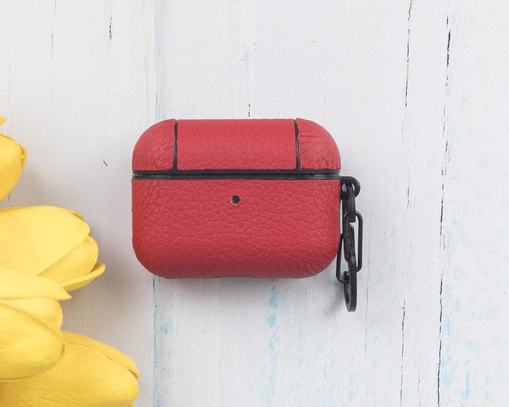 Leather AirPods Pro Case in Cherry Red