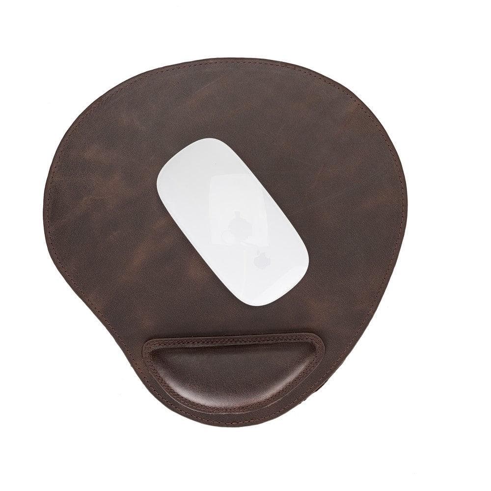 Leather Mouse Mat in Tan Brown