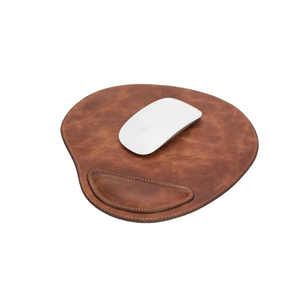 Leather Mouse Mat in Brown